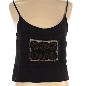 Topshop beaded cropped tank top